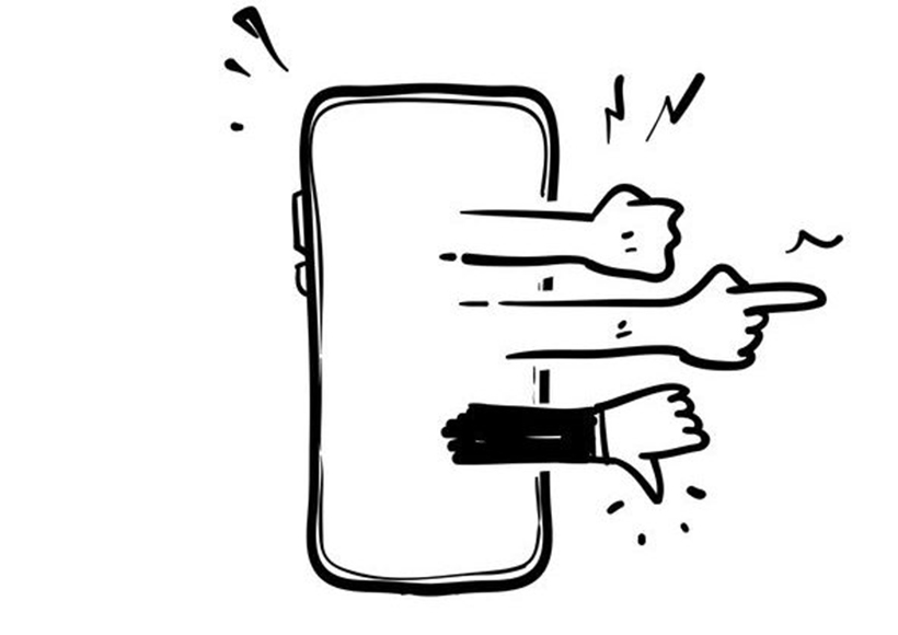 pointing-fingers phone pointing fingers