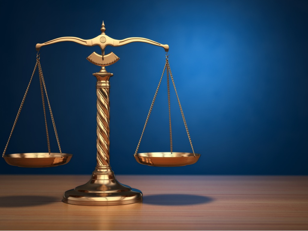 legal scales, balance concept