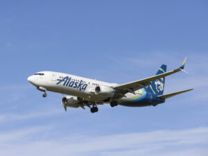 Alaska Airlines Boeing 737 plane